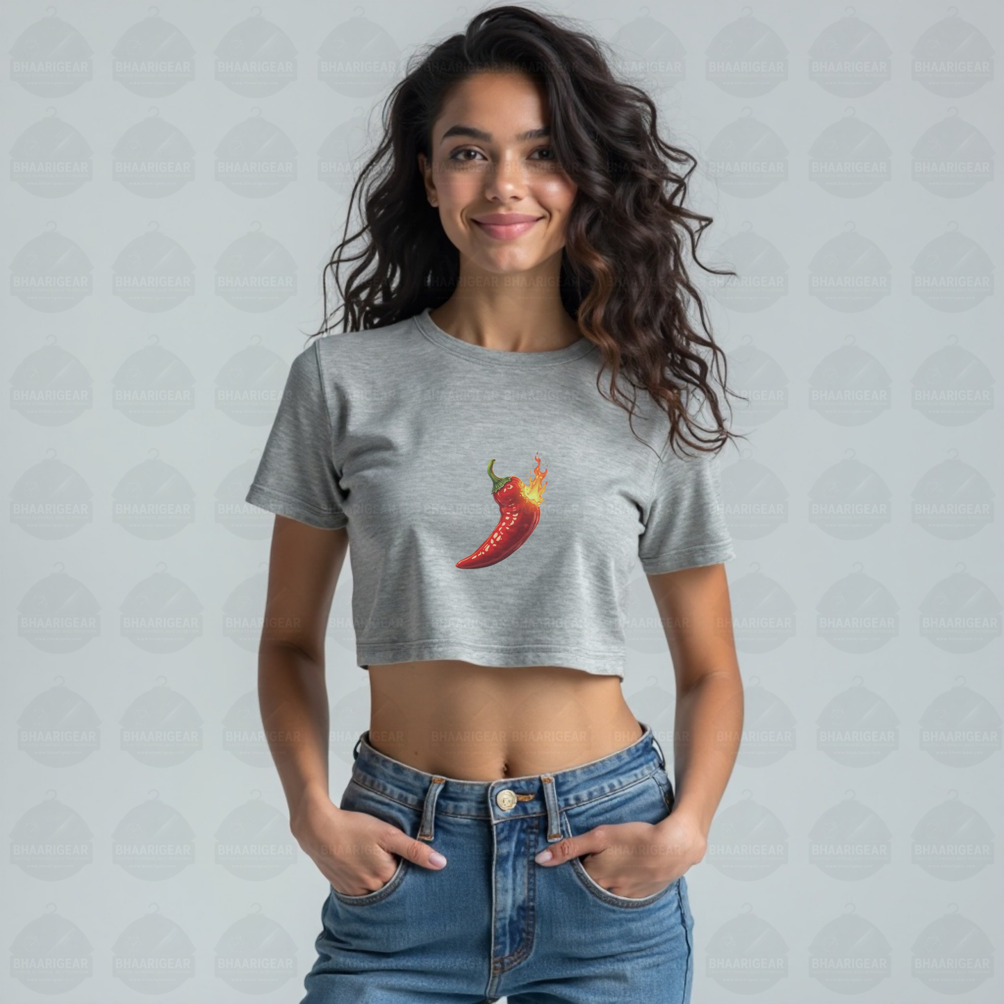 Hot Like Chilli Crop Top – Bold Style That Sets You on Fire