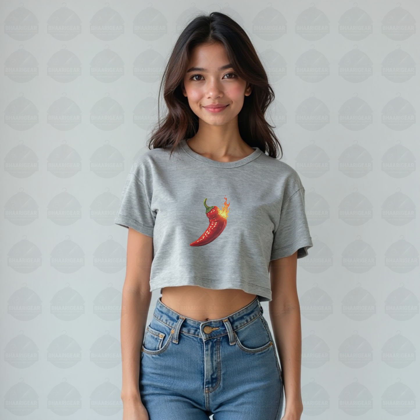 Hot Like Chilli Crop Top – Bold Style That Sets You on Fire