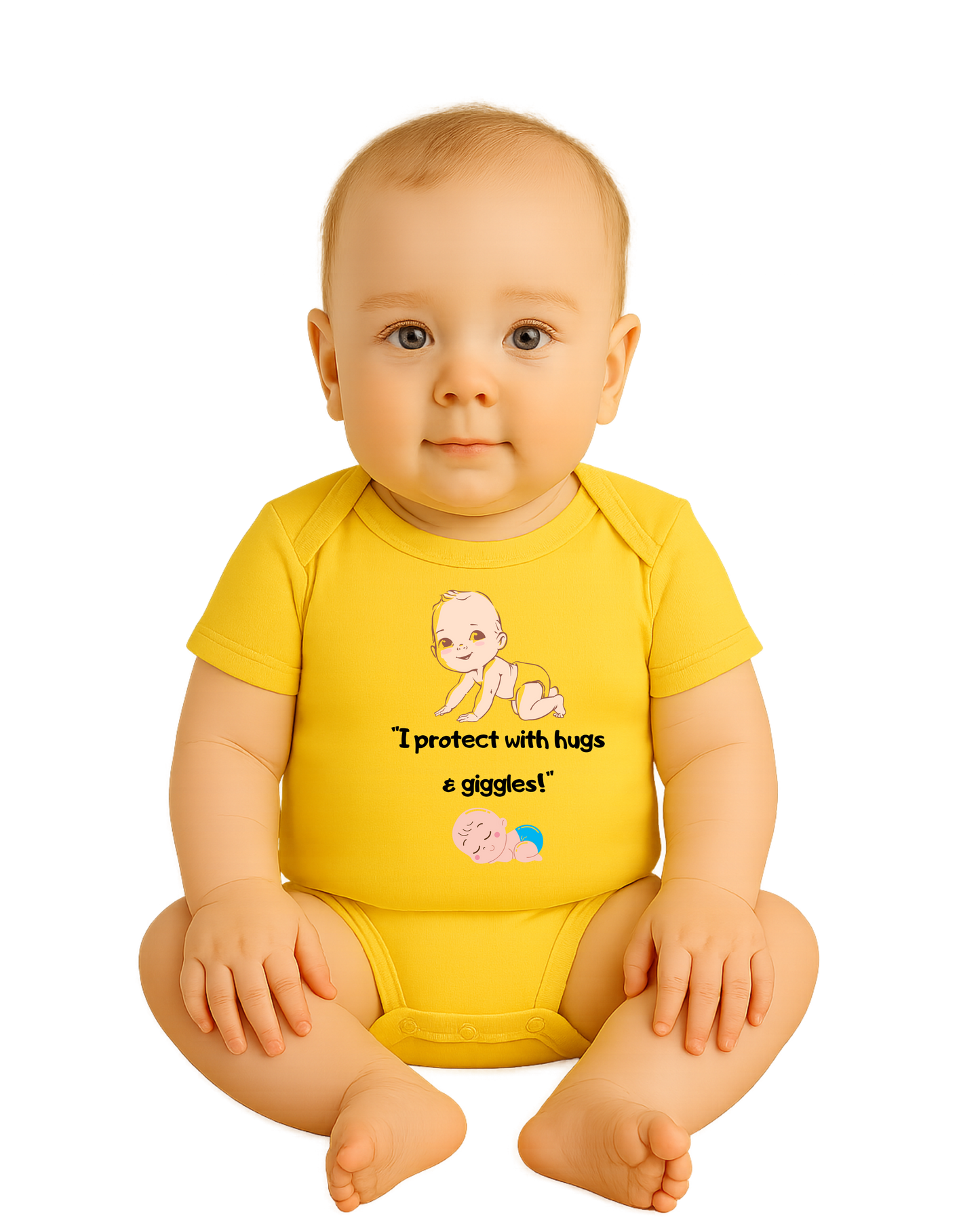 Adorable Baby Clipart Set – Crawling & Sleeping Infant Illustration