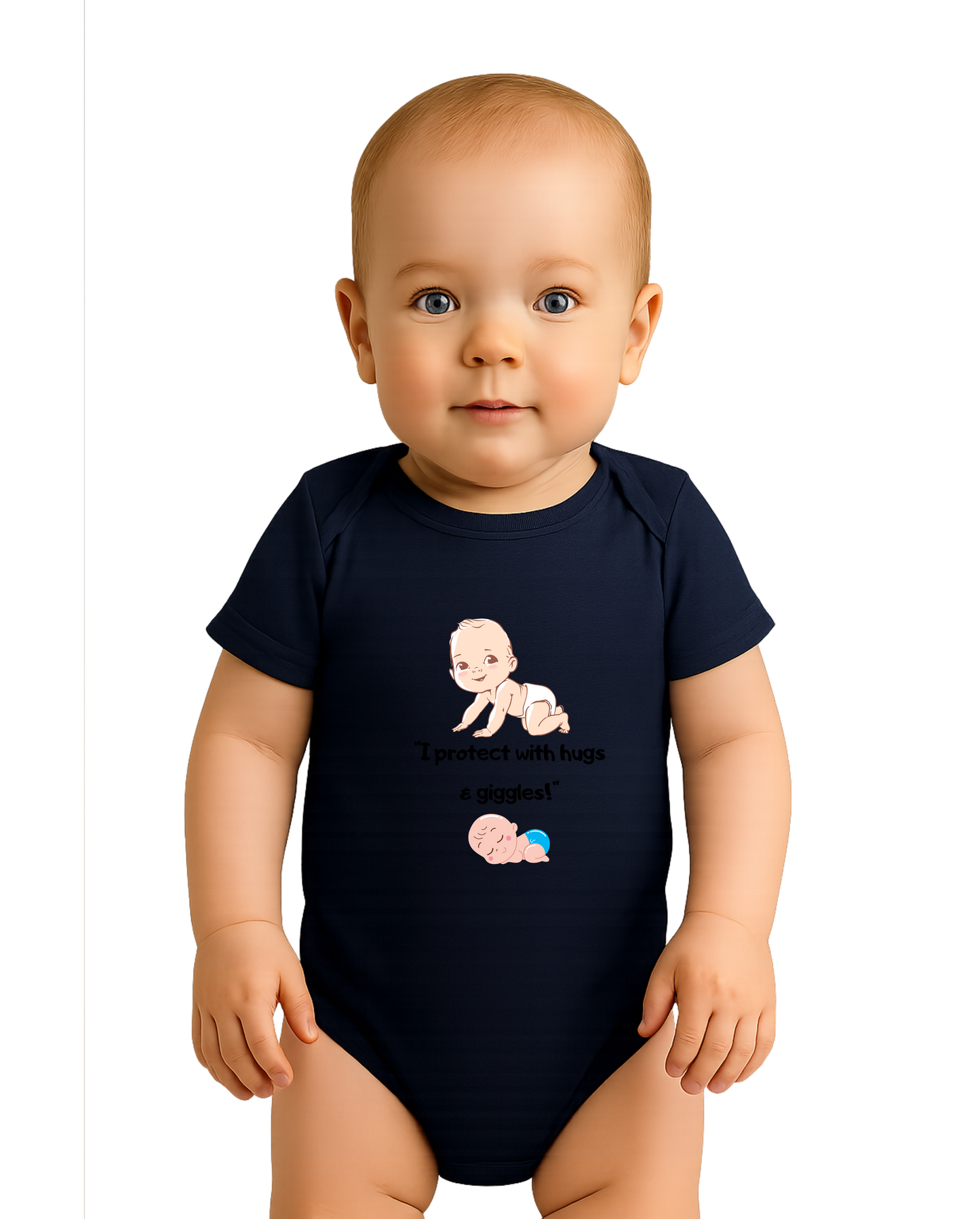 Adorable Baby Clipart Set – Crawling & Sleeping Infant Illustration