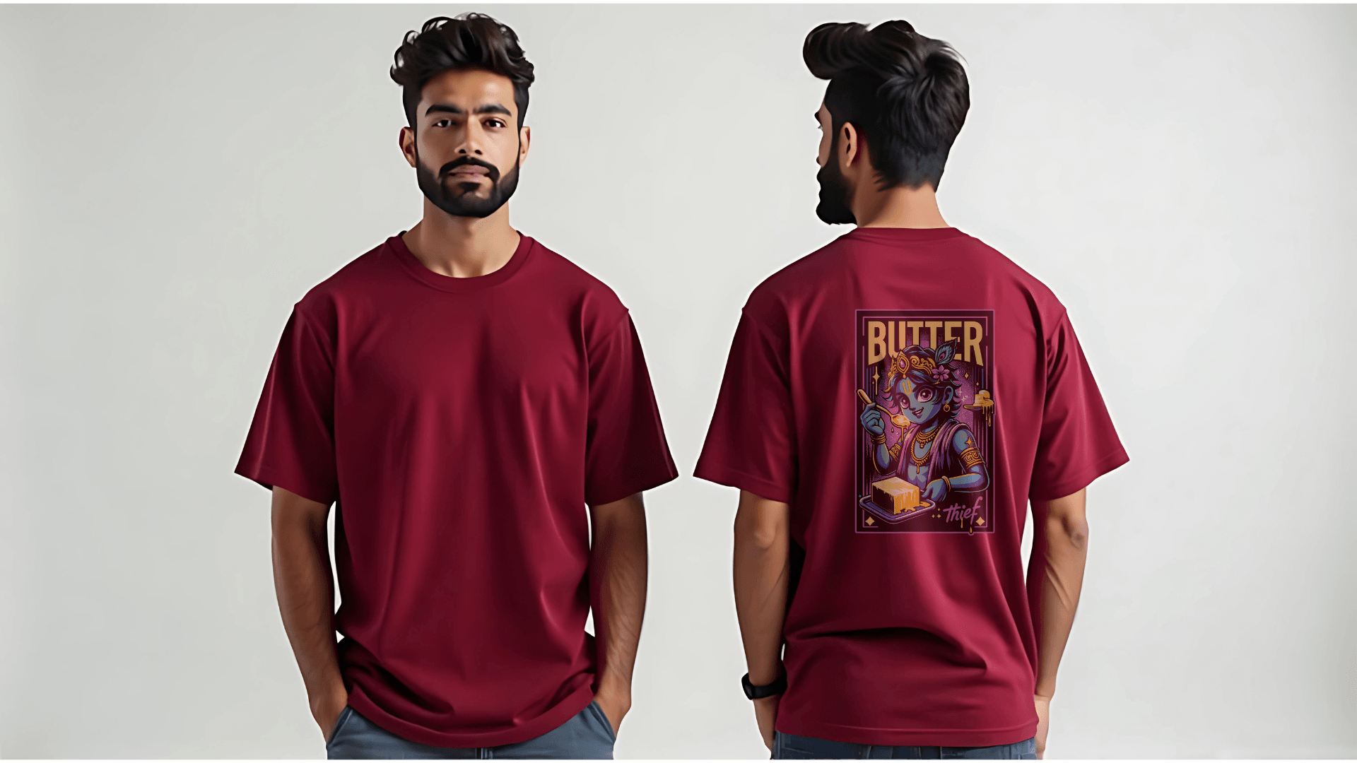 Butter Thief Krishna Art - BhaariGear