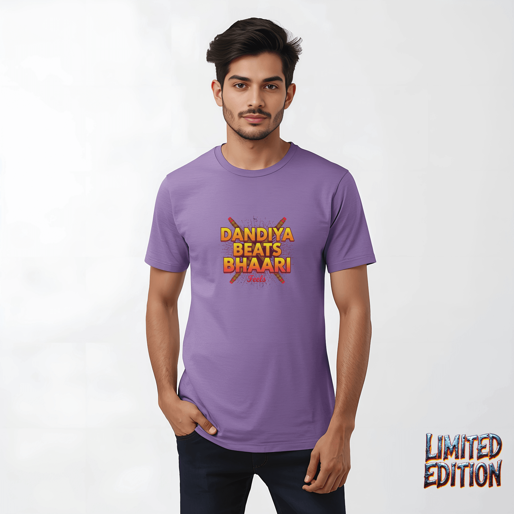Dandiya Beats, Bhaari Feels – The Ultimate Festive Streetwear Tee - BhaariGear