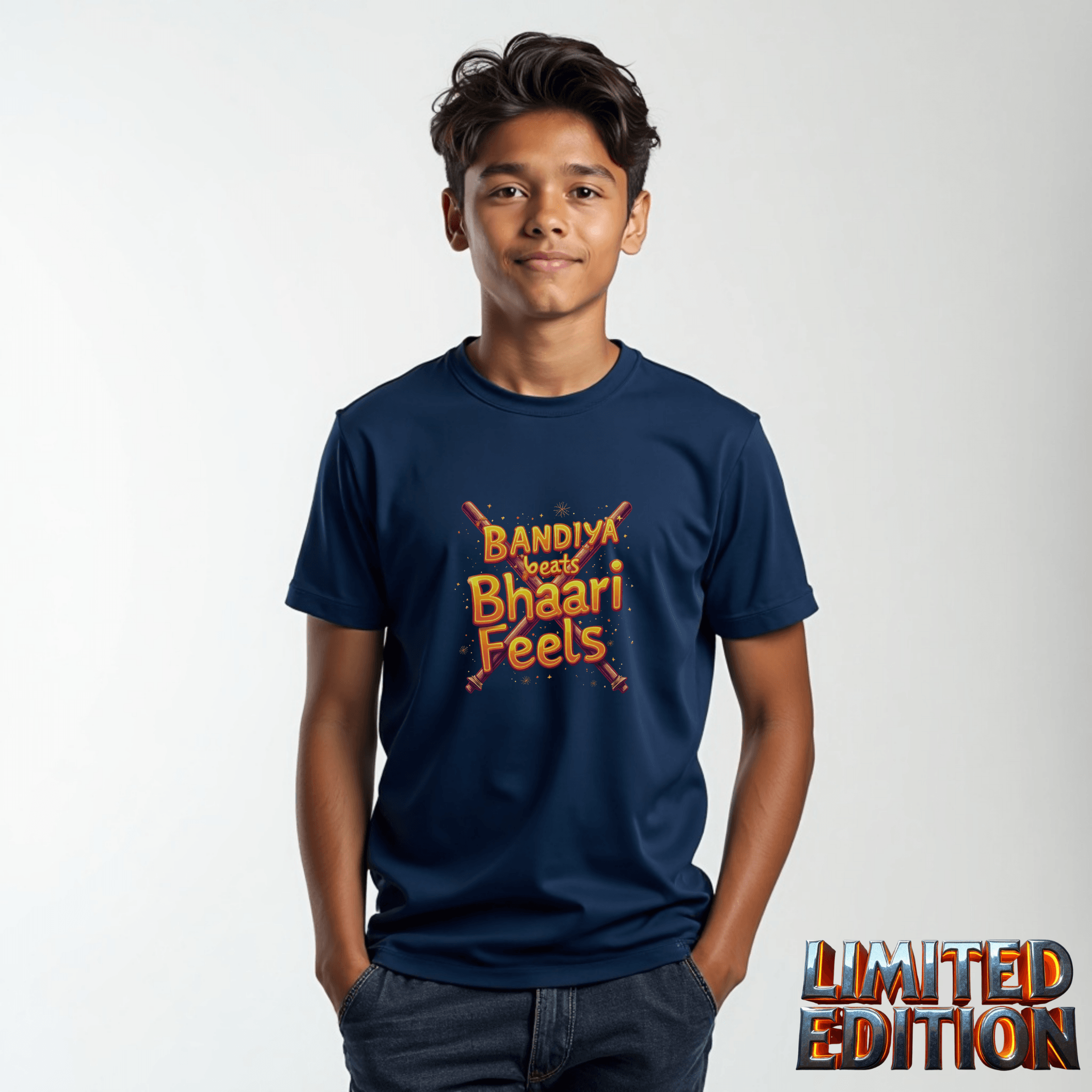 Dandiya Beats, Bhaari Feels – The Ultimate Festive Streetwear Tee - BhaariGear