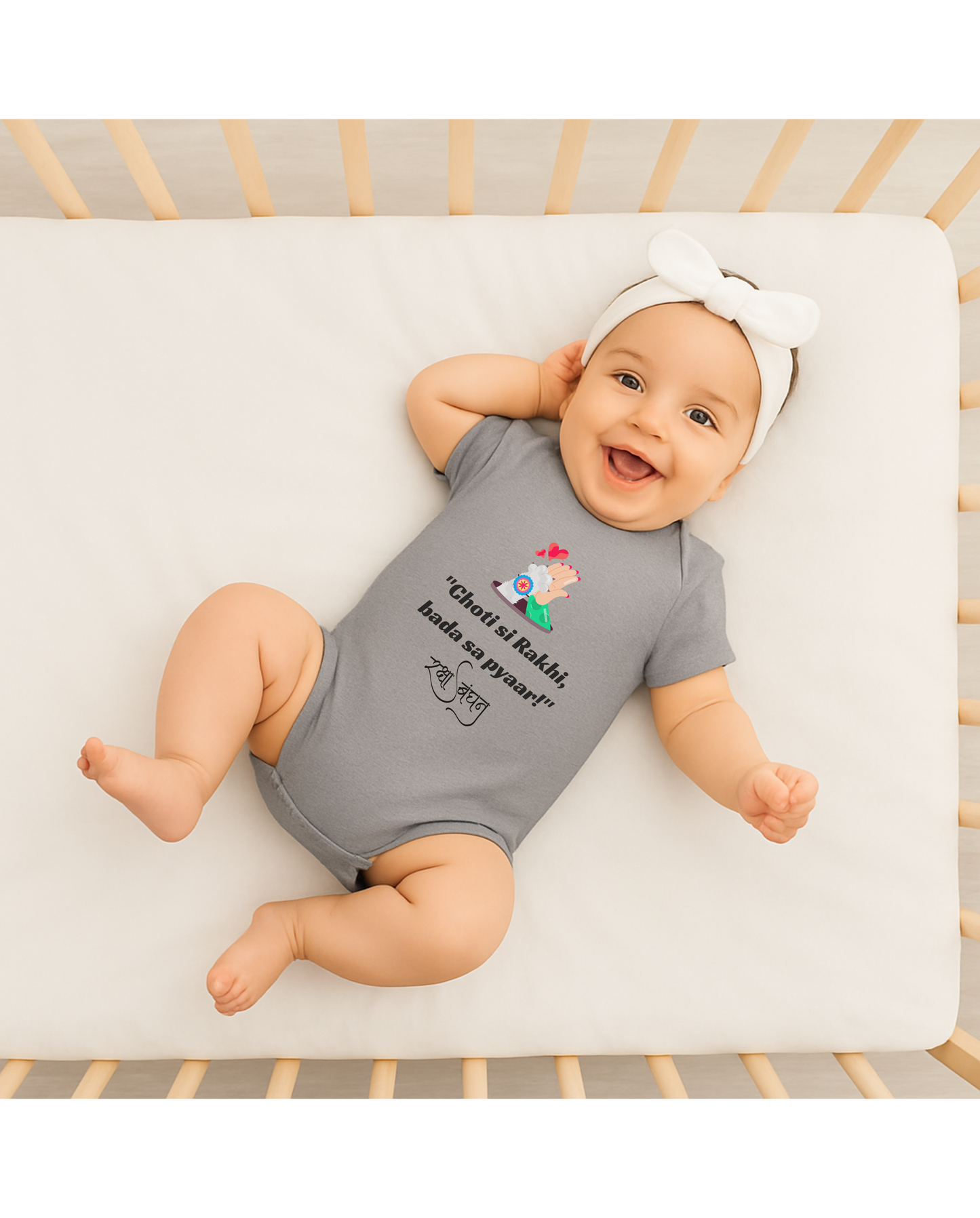 Paw-some Rakhi Bond – Baby Romper