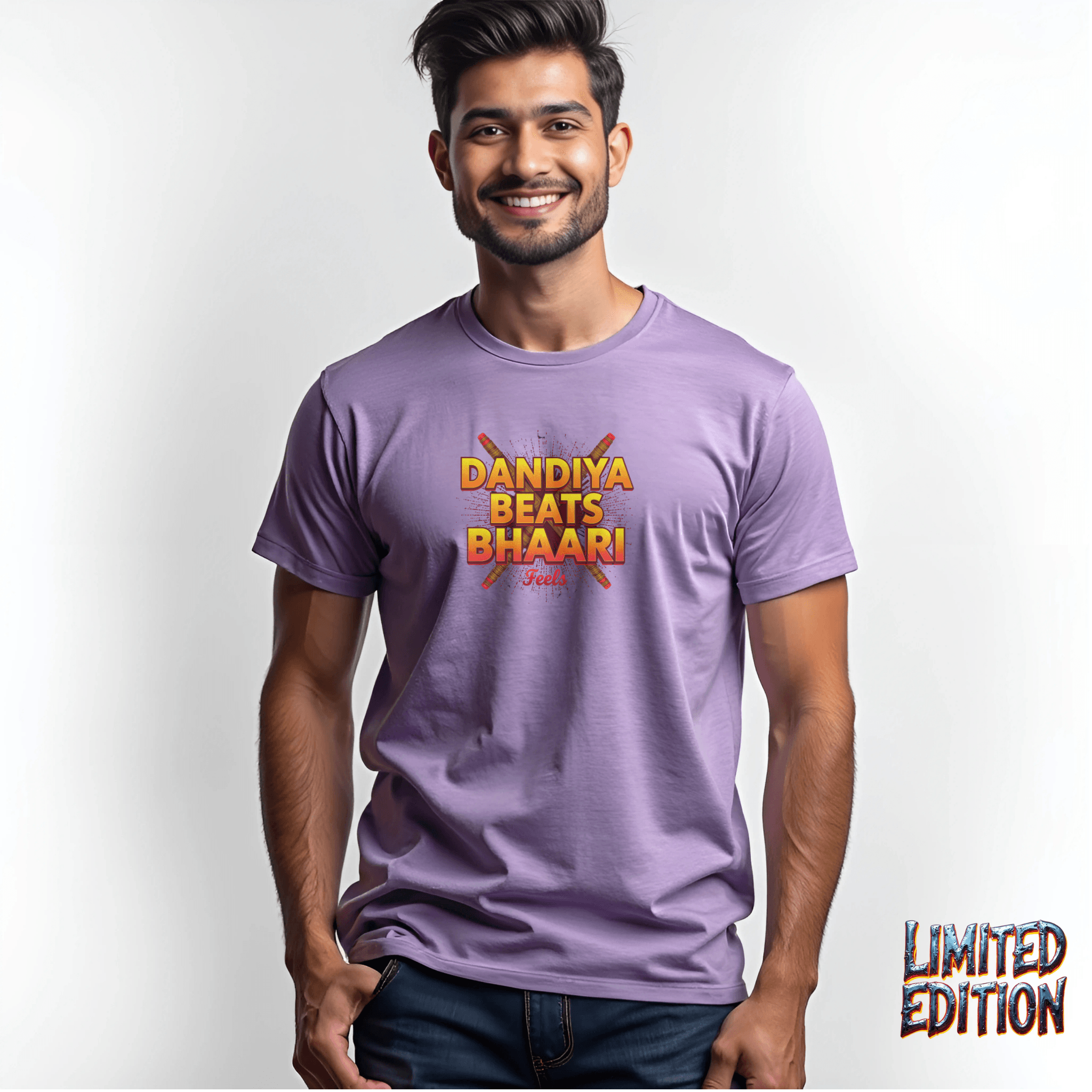 Dandiya Beats, Bhaari Feels – The Ultimate Festive Streetwear Tee - BhaariGear