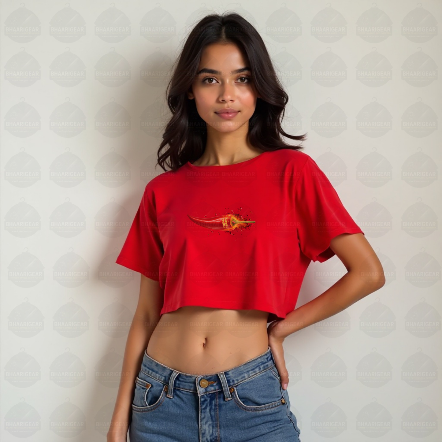Hot Like Chilli Crop Top – Fiery Bold Streetwear