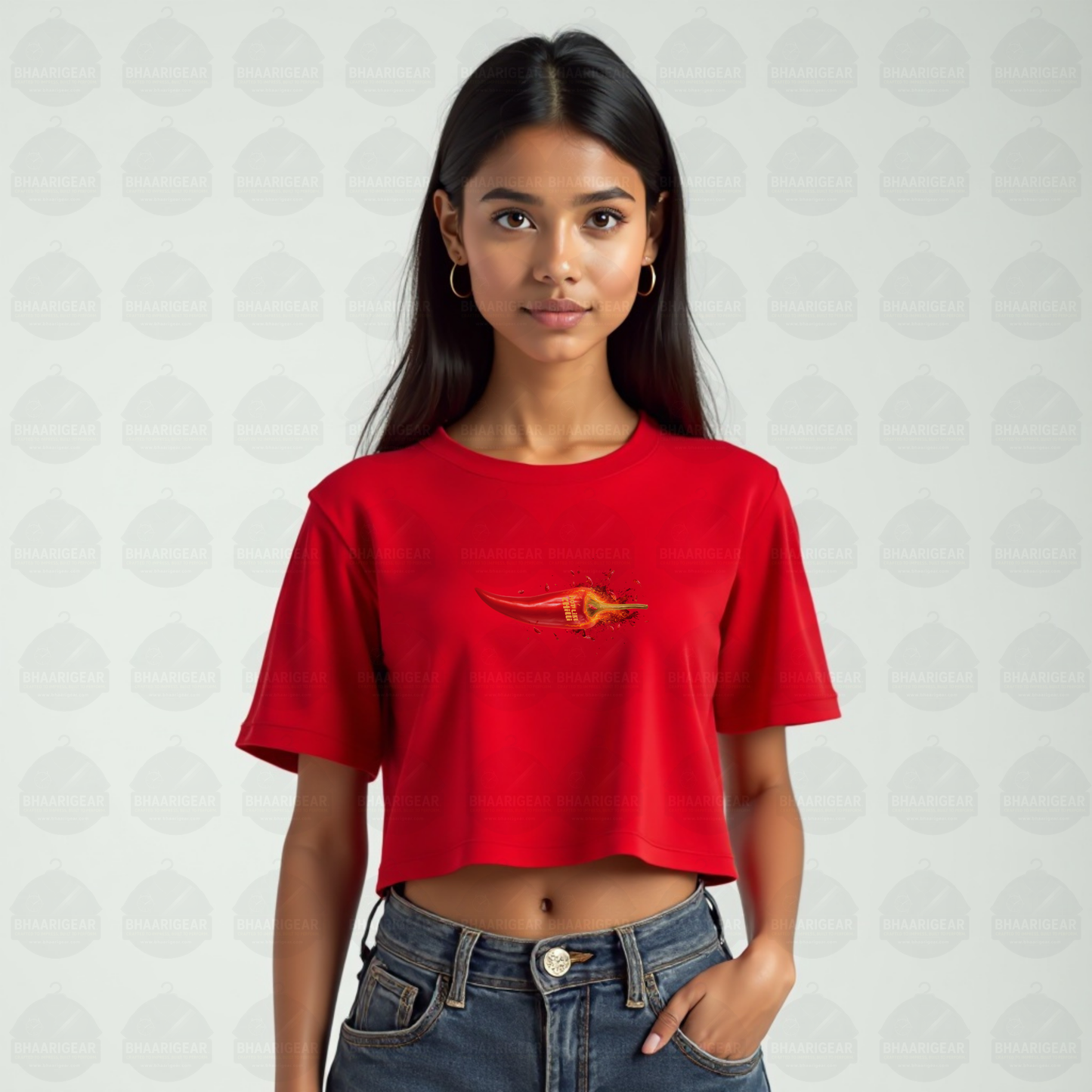 Hot Like Chilli Crop Top – Fiery Bold Streetwear
