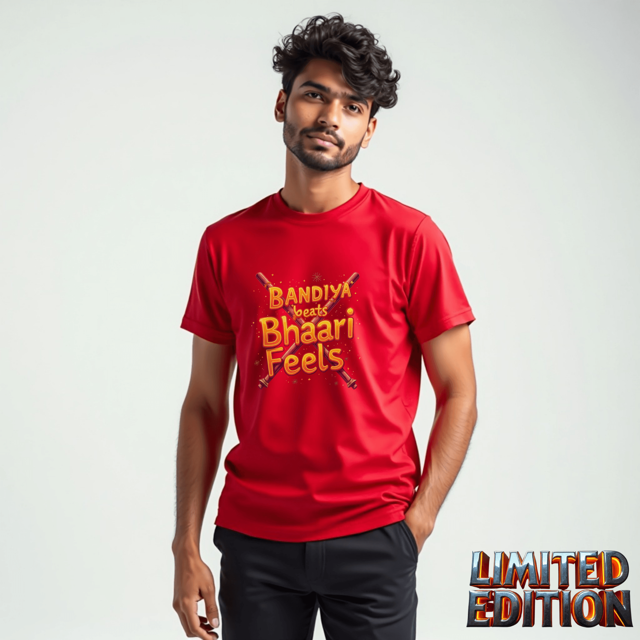 Dandiya Beats, Bhaari Feels – The Ultimate Festive Streetwear Tee - BhaariGear