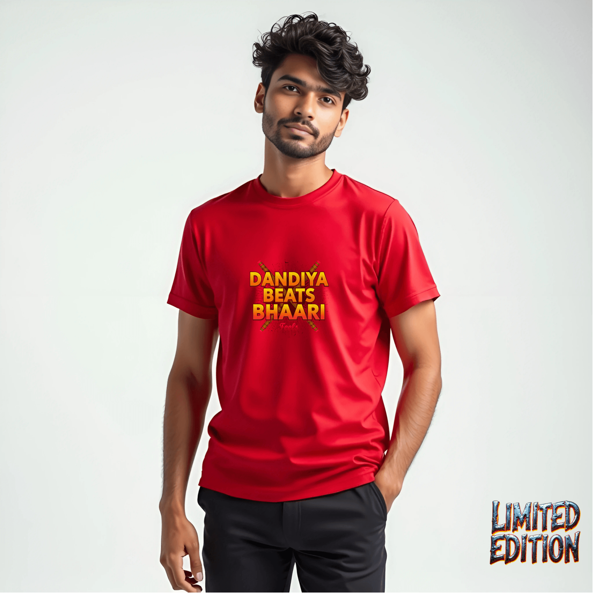 Dandiya Beats, Bhaari Feels – The Ultimate Festive Streetwear Tee - BhaariGear