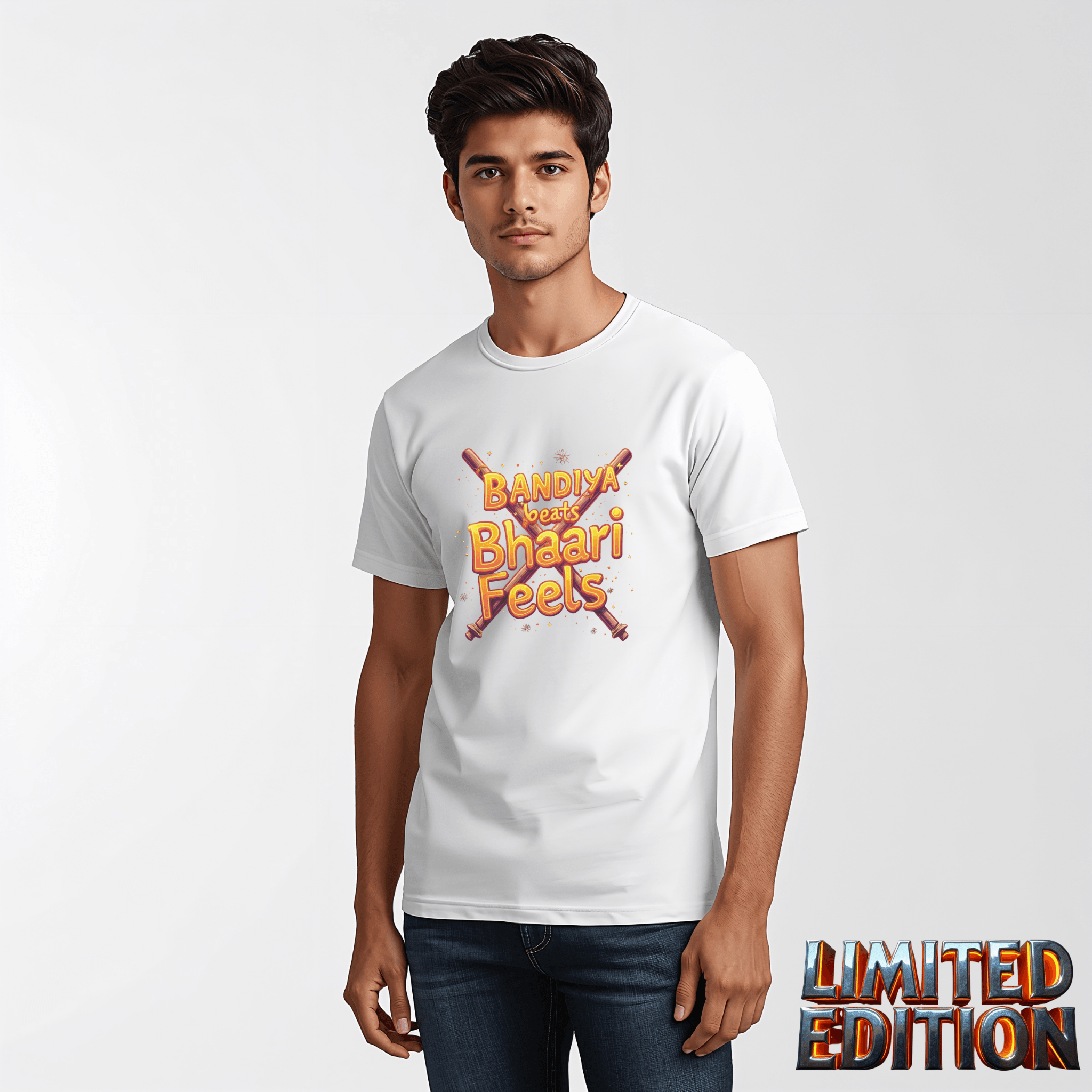 Dandiya Beats, Bhaari Feels – The Ultimate Festive Streetwear Tee - BhaariGear