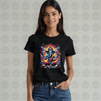 Divine Neon Lord Ganesha Vibrant Art Print - BhaariGear 