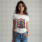 Divine Neon Lord Ganesha Vibrant Art Print - BhaariGear 