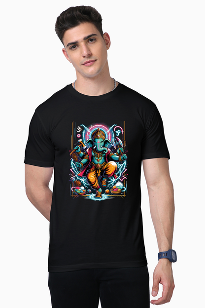 Thunderstrike Ganesha | Warrior of Light T-Shirt Design