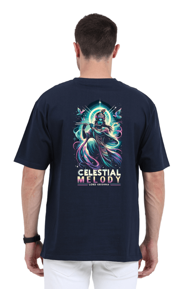 Celestial Melody: Lord Krishna in Cosmic Harmony - BhaariGear 