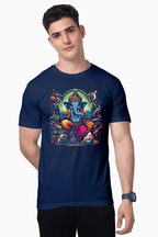 Remover of Obstacles | Fierce Lord Ganesha Cosmic T-Shirt Design - BhaariGear 