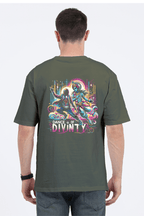 Dance of Divinity | Krishna Meets Street Dance Neon Graphic Tee - BhaariGear 