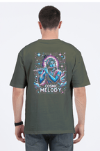 Celestial Melody – Lord Krishna Oversized T-Shirt - BhaariGear 