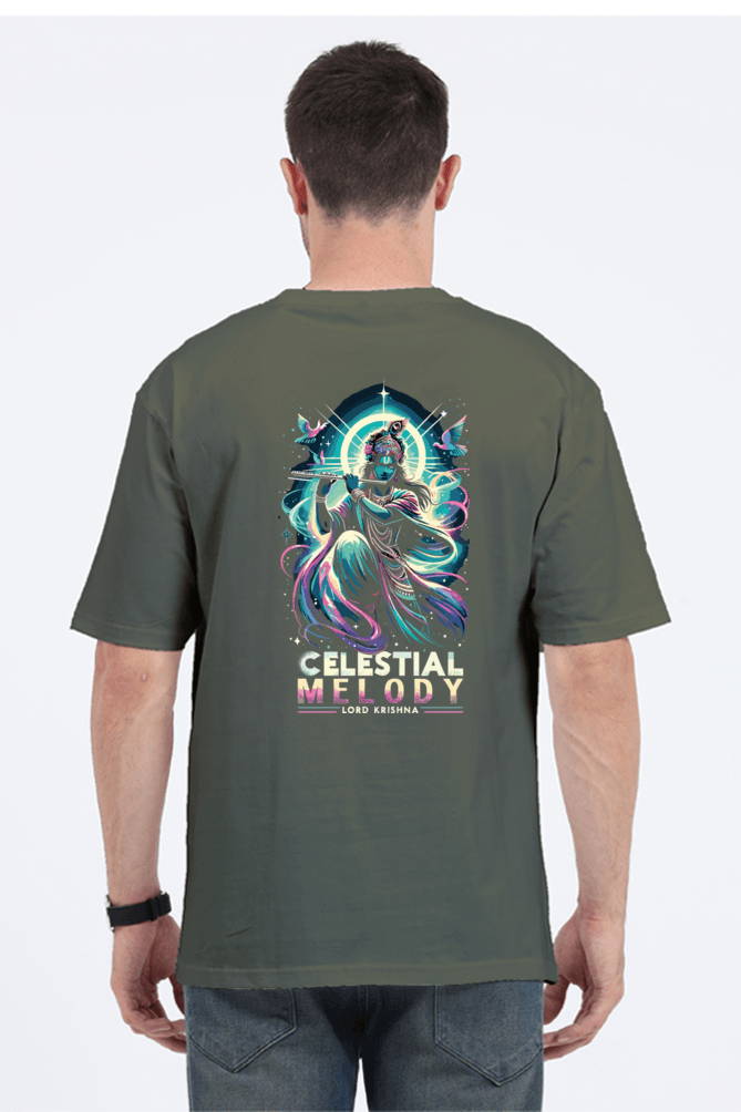 Celestial Melody: Lord Krishna in Cosmic Harmony - BhaariGear 