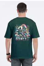 Dance of Divinity | Krishna Meets Street Dance Neon Graphic Tee - BhaariGear 