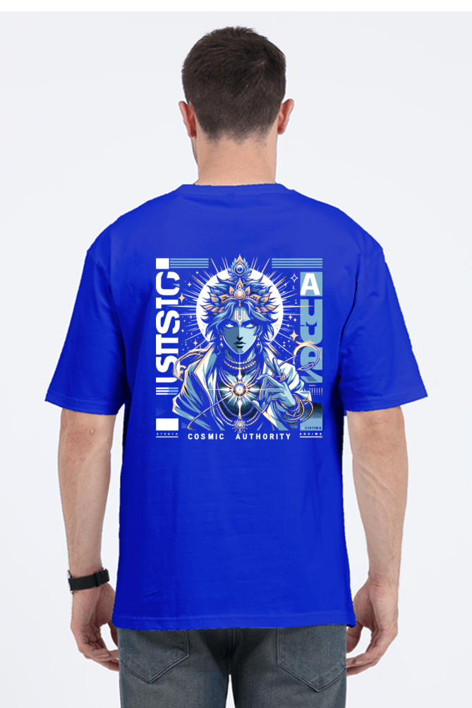 Cosmic Authority Tee – Own Your Power, Rule Your Style_Back Side Print - BhaariGear 