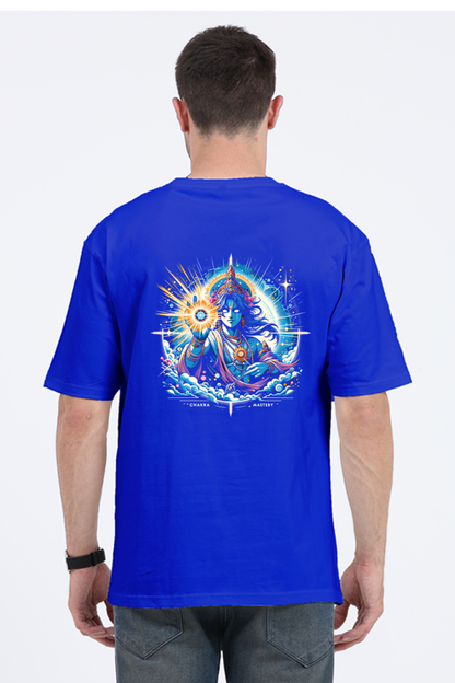 Chakra Mastery – Oversized Cosmic Streetwear Tee | Spiritual Power Meets Style_Back side
