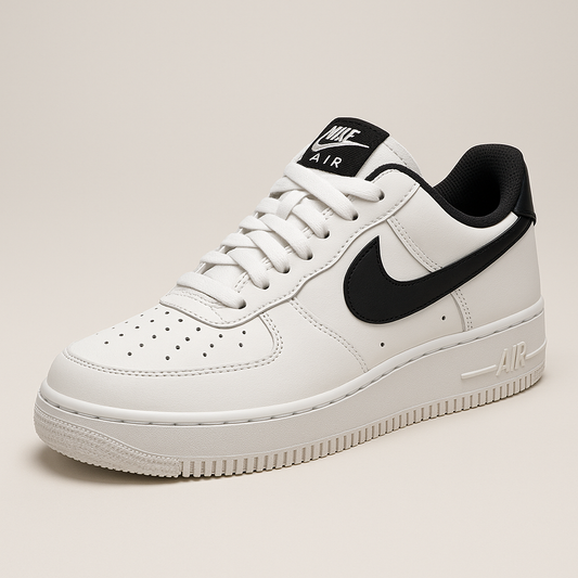 NIKE Air Force 1 – White/Black (10A Grade | OG Edition)