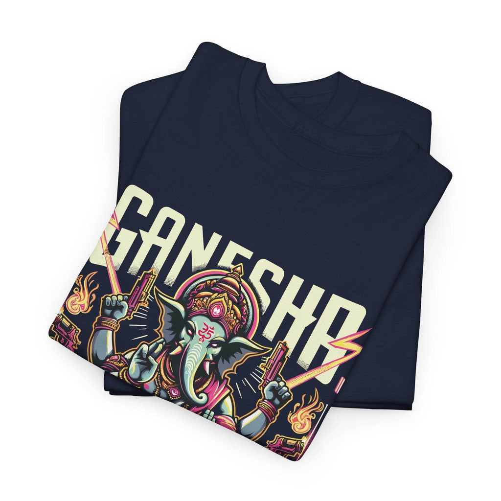 Ganesha’s Grace – Divine Rebel Edition T-Shirt - BhaariGear 
