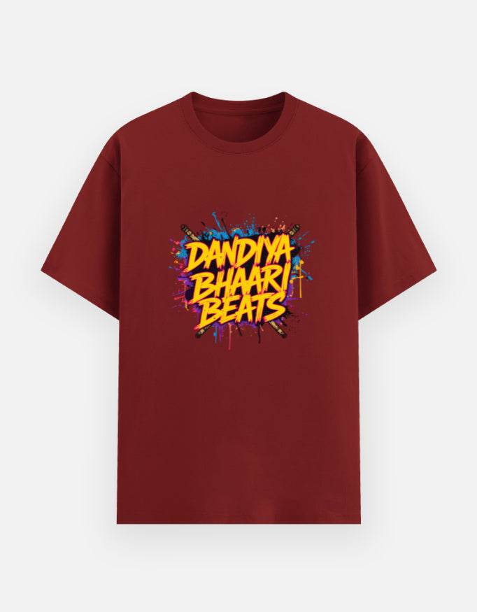 Dandiya Bhaari Beats Tee – Street Vibes Meet Festive Energy - BhaariGear 