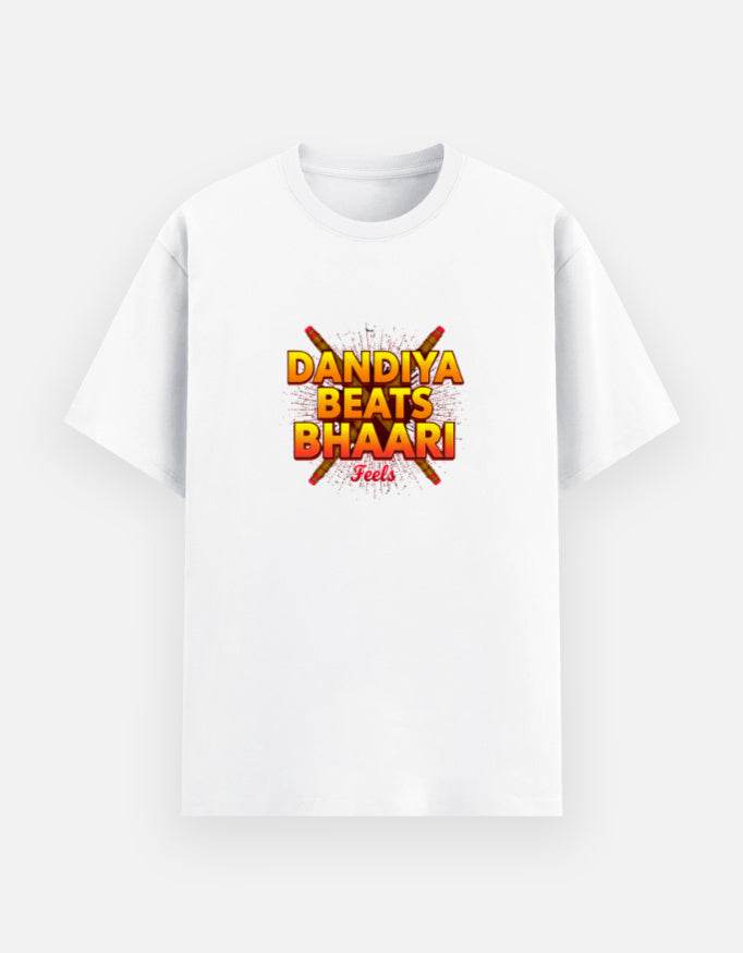 Dandiya Beats, Bhaari Feels – The Ultimate Festive Streetwear Tee - BhaariGear 
