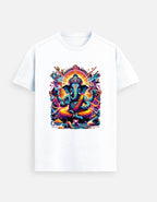 Divine Neon Lord Ganesha Vibrant Art Print - BhaariGear 