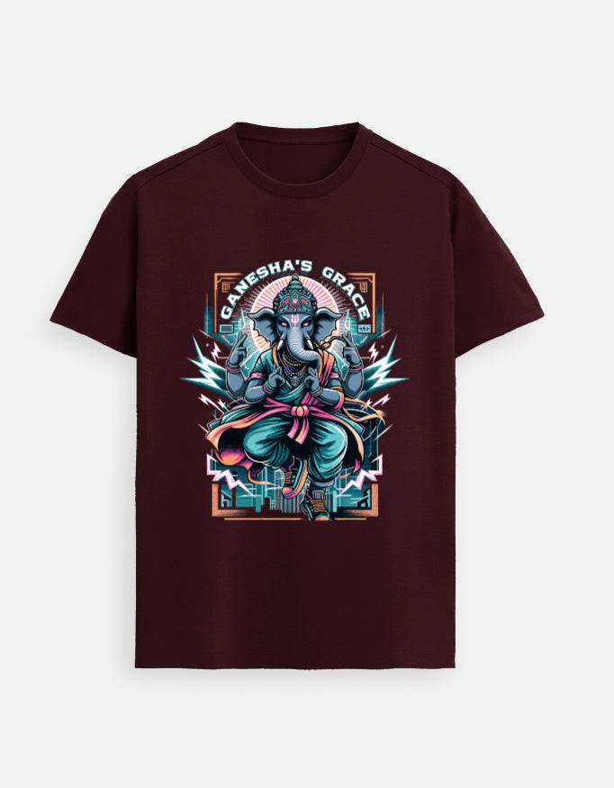 Ganesha’s Grace | Urban Divine Vibes T-Shirt Design - BhaariGear 