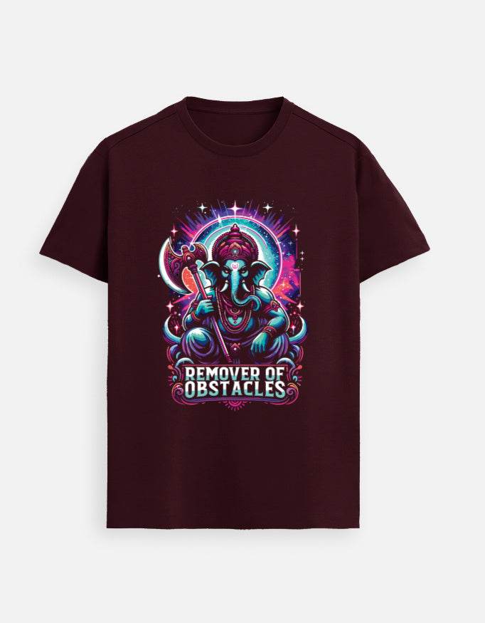 “Remover of Obstacles Tee | Fierce Cosmic Ganesha Style for Women” - BhaariGear 