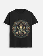 Sacred Mandala Ganesha | Divine Harmony T-Shirt Design - BhaariGear 