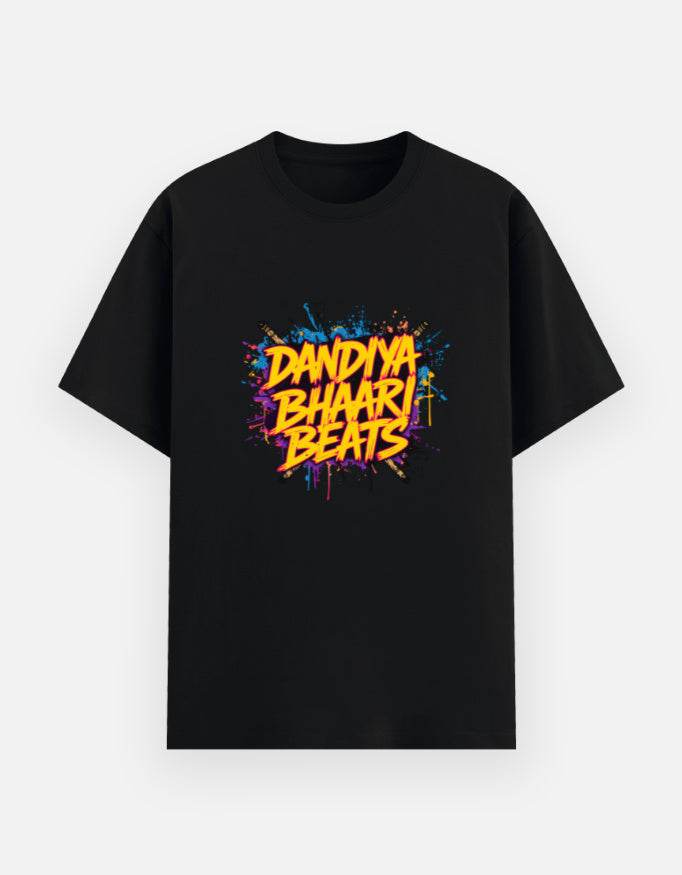 Dandiya Bhaari Beats Tee – Street Vibes Meet Festive Energy - BhaariGear 
