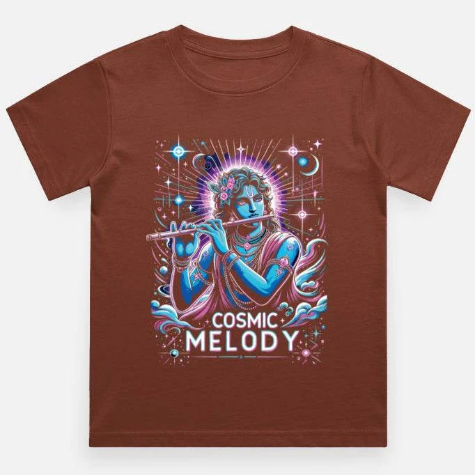 Celestial Melody – Lord Krishna Boys’ Regular-Fit T-Shirt.