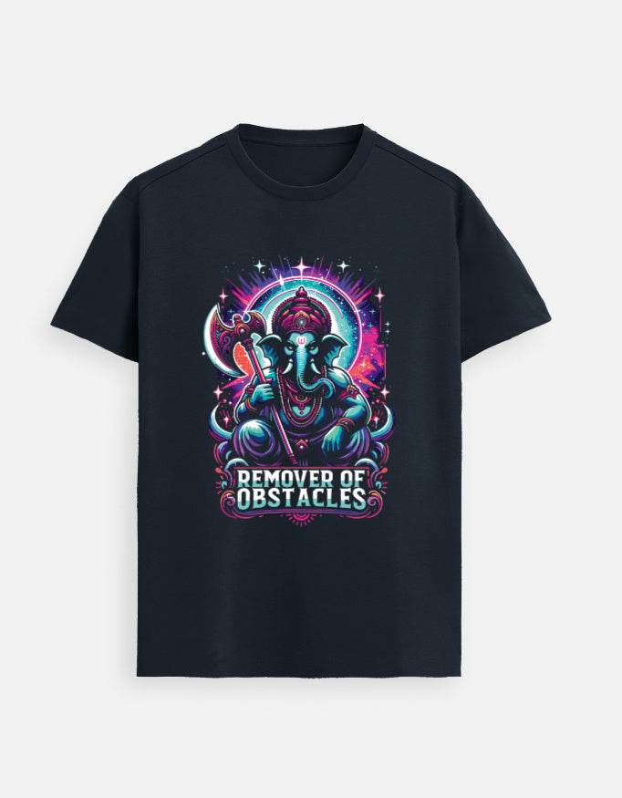 “Remover of Obstacles Tee | Fierce Cosmic Ganesha Style for Women” - BhaariGear 