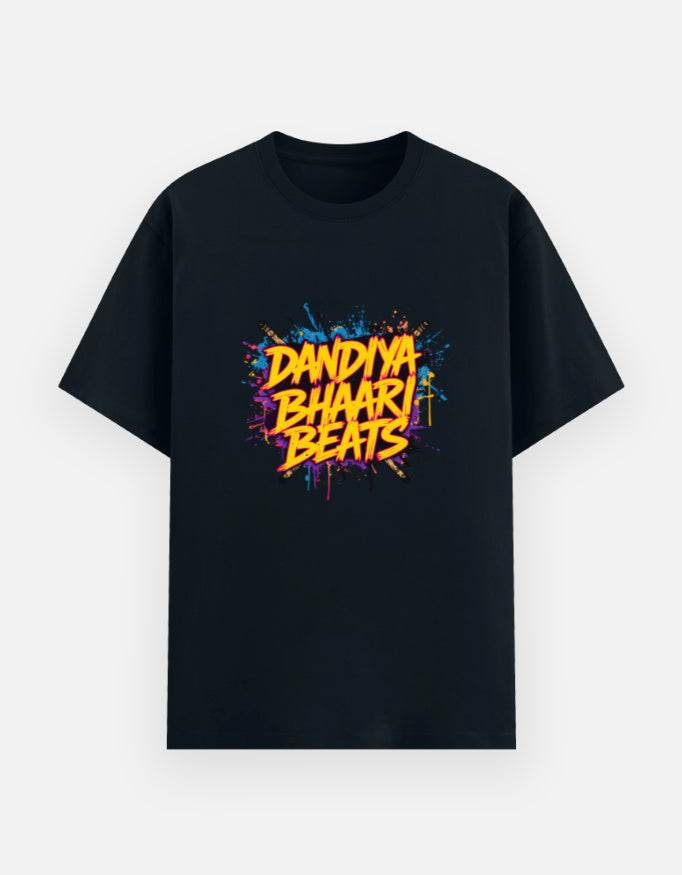 Dandiya Bhaari Beats Tee – Street Vibes Meet Festive Energy - BhaariGear 