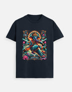 Ganesha’s Grace – Cosmic Rhythm T-Shirt Design - BhaariGear 