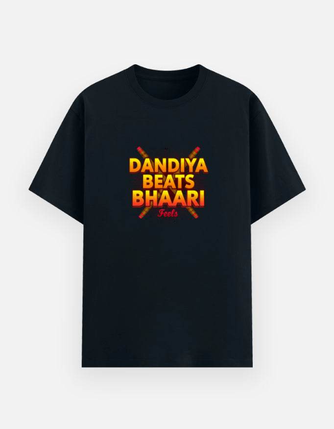 Dandiya Beats, Bhaari Feels – The Ultimate Festive Streetwear Tee - BhaariGear 