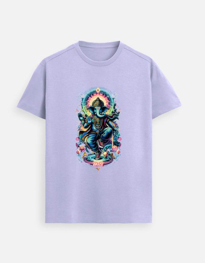 Cosmic Grace – Dancing Ganesha T-Shirt - BhaariGear 