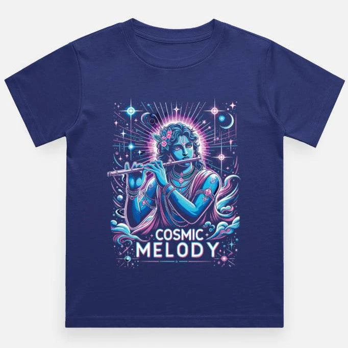 Celestial Melody – Lord Krishna Boys’ Regular-Fit T-Shirt.