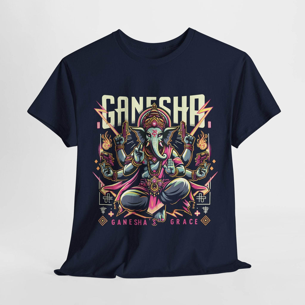 Ganesha’s Grace – Divine Rebel Edition T-Shirt - BhaariGear 