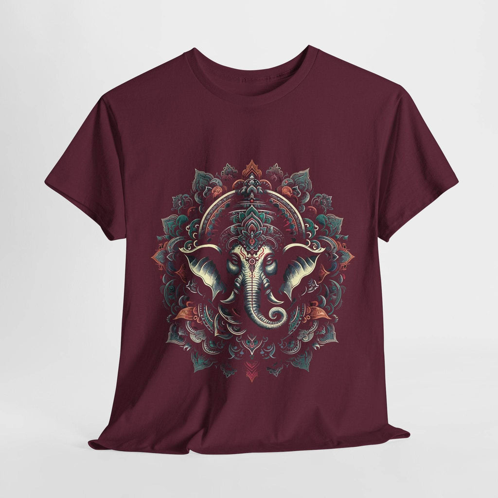 Sacred Mandala – Ganesha's Gaze T-Shirt - BhaariGear 
