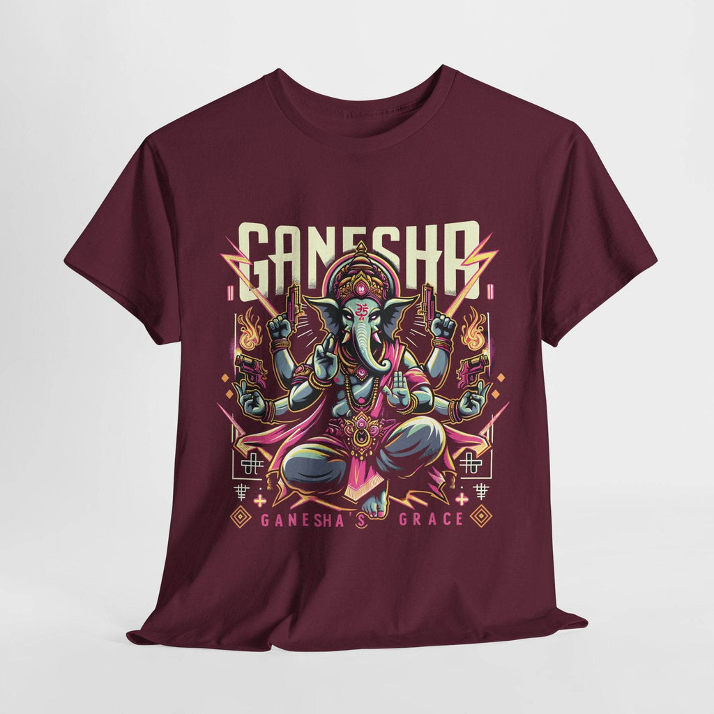 Ganesha’s Grace – Divine Rebel Edition T-Shirt - BhaariGear 