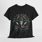 Sacred Mandala – Ganesha's Gaze T-Shirt - BhaariGear 