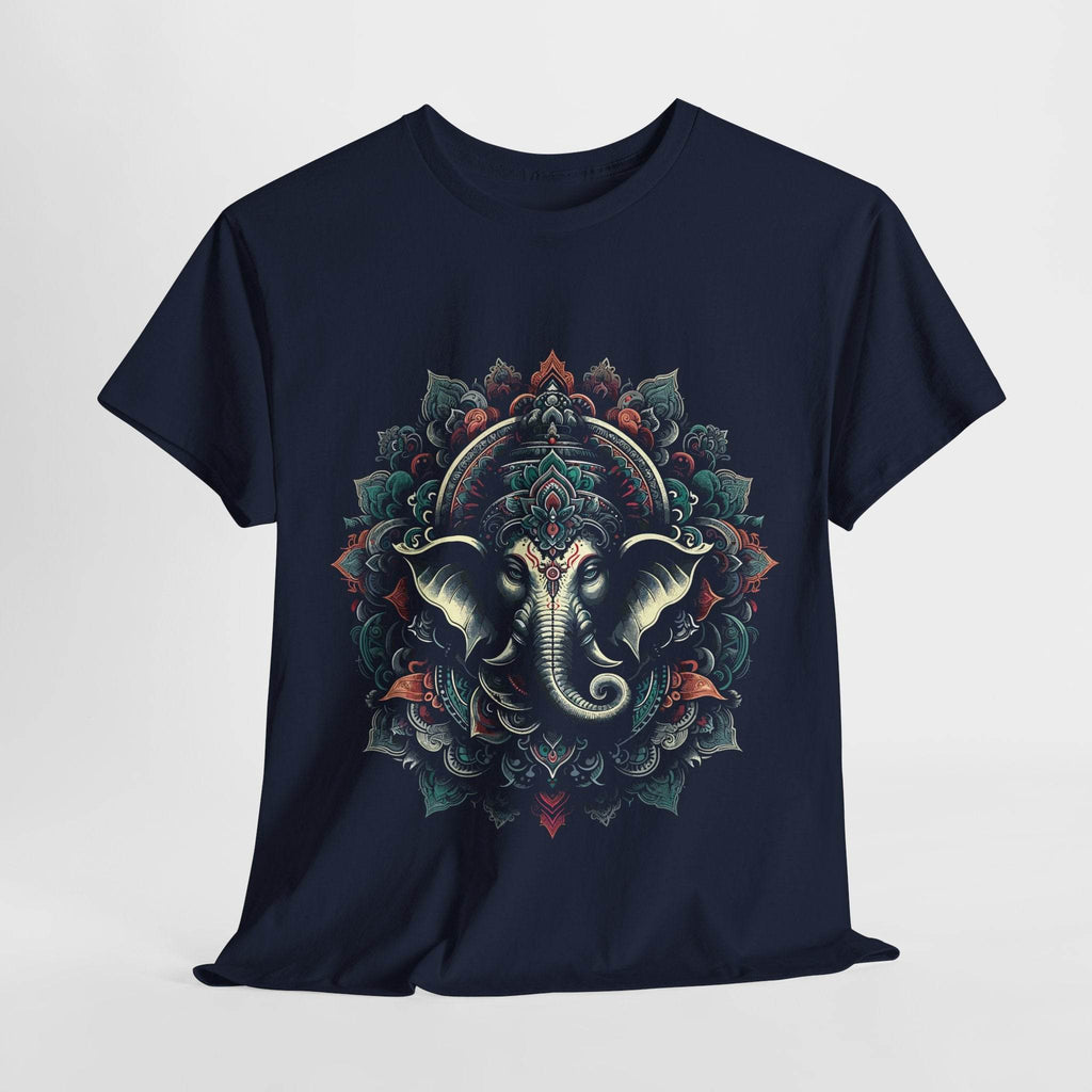 Sacred Mandala – Ganesha's Gaze T-Shirt - BhaariGear 