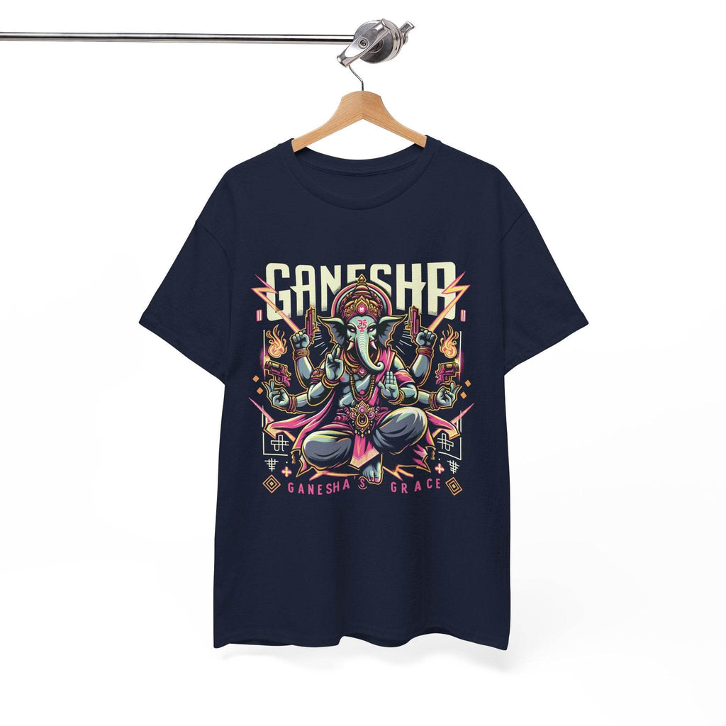 Ganesha’s Grace – Divine Rebel Edition T-Shirt - BhaariGear 