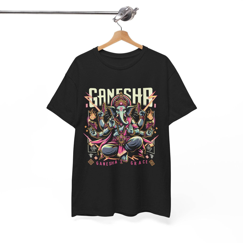 Ganesha’s Grace – Divine Rebel Edition T-Shirt - BhaariGear 