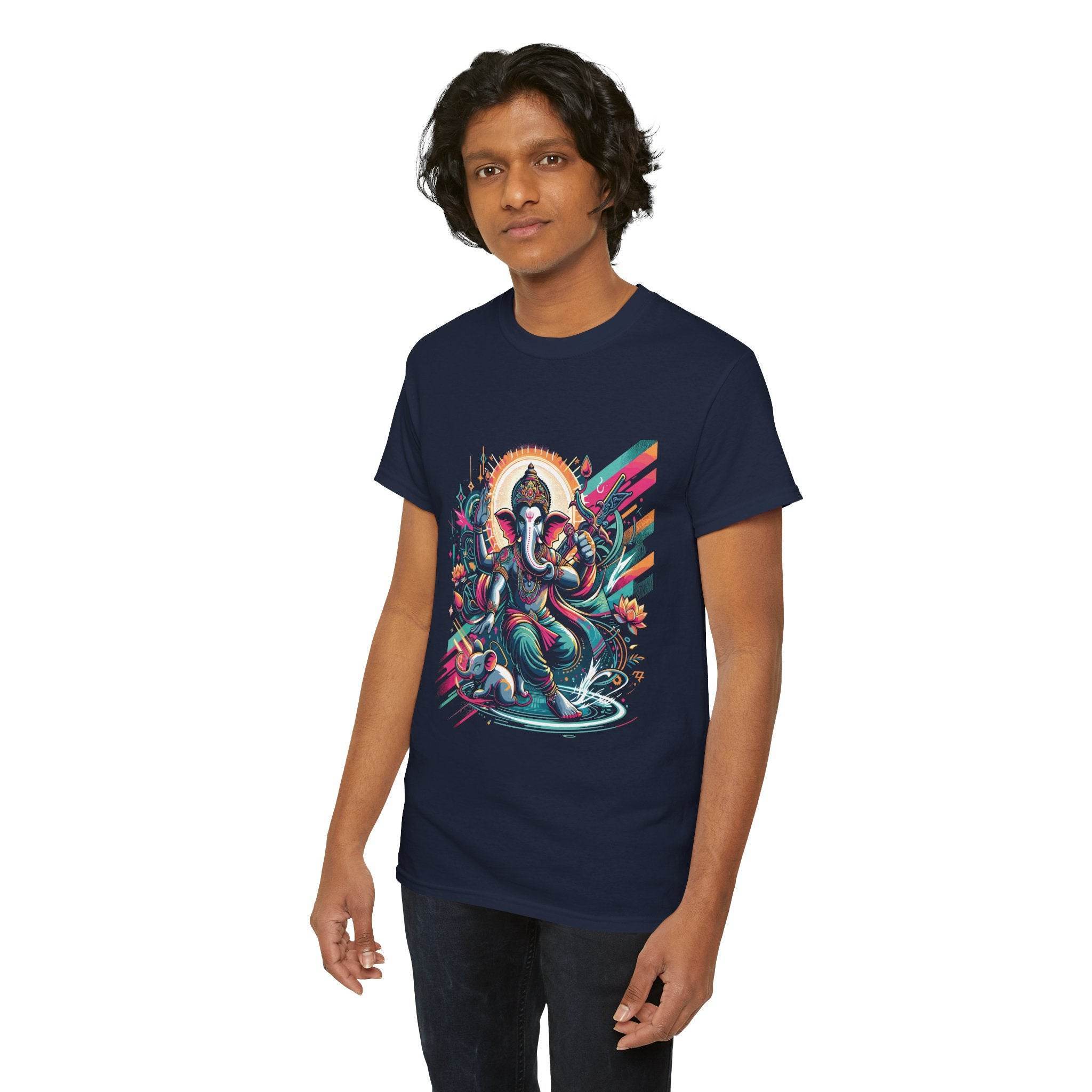 Battle Blessing – Warrior Ganesha T-Shirt - BhaariGear 