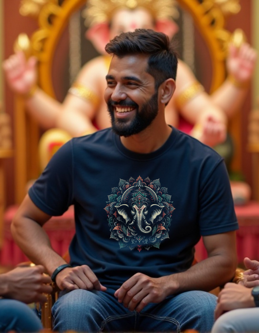 Sacred Mandala – Ganesha's Gaze T-Shirt